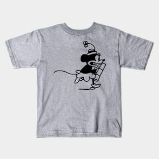 Steamboat Willie 1928 Cartoon Girl Mouse Kids T-Shirt